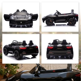 Samochód elektryczny dla dzieci 2-osobowy MASERATI Czarny 12V