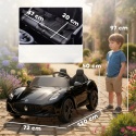Samochód elektryczny dla dzieci 2-osobowy MASERATI Czarny 12V
