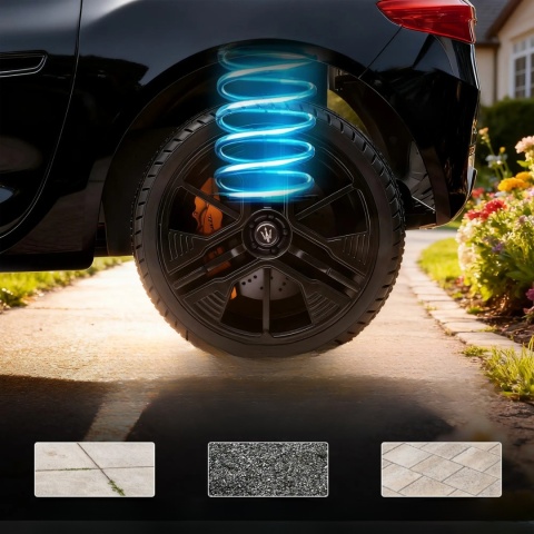 Samochód elektryczny dla dzieci 2-osobowy MASERATI Czarny 12V