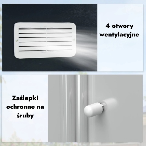Domek Metalowy Schowek na Narzędzia Mini garaż na Rower Szopka schowek