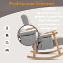 Fotel Bujany Wypoczynkowy Telewizyjny Krzesło Drewniane do czytania i wypoczynku