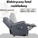 Fotel podnoszony elektryczny rozkładany geriatryczny telewizyjny wypoczynkowy