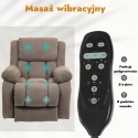 Fotel podnoszony elektryczny rozkładany telewizyjny wypoczynkowy