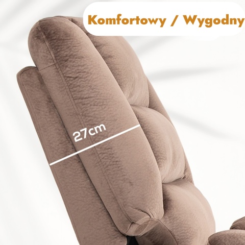 Fotel podnoszony regulowany elektryczny rozkładany geriatryczny telewizyjny wypoczynkowy
