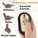 Fotel podnoszony regulowany elektryczny rozkładany geriatryczny telewizyjny wypoczynkowy