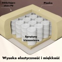 Fotel rozkładany masujący wypoczynkowy telewizyjny eko skóra leżanka