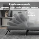 Fotel rozkładany z funkcją spania regulowany łóżko wypoczynkowy leżanka