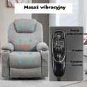 Fotel wypoczynkowy elektryczny masujący z funkcją podnoszenia dla seniorów