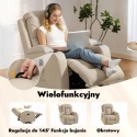 Fotel z masażem masujący elektryczny rozkładany wypoczynkowy telewizyjny