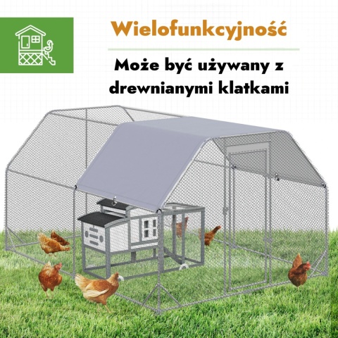 Kurniki klatka wybieg dla kur kaczek gęsi małych zwierząt