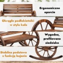 Ławka ogrodowa bujana Drewniana na TARAS Vintage