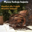 Ławka ogrodowa bujana Drewniana na TARAS Vintage