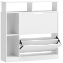 Szafka na buty Uchylna na 12 par Biała 89x25x92 cm Komoda Półka