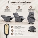 Fotel podnoszony regulowany elektryczny rozkładany geriatryczny telewizyjny wypoczynkowy