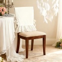 Pokrowce na krzesła z koronką Shabby Vintage Prowansalskie Białe