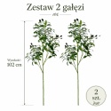 Sztuczne Drzewko oliwne Zestaw 2 szt Gałęzi 102cm REALISTYCZNE Sztuczna roślina